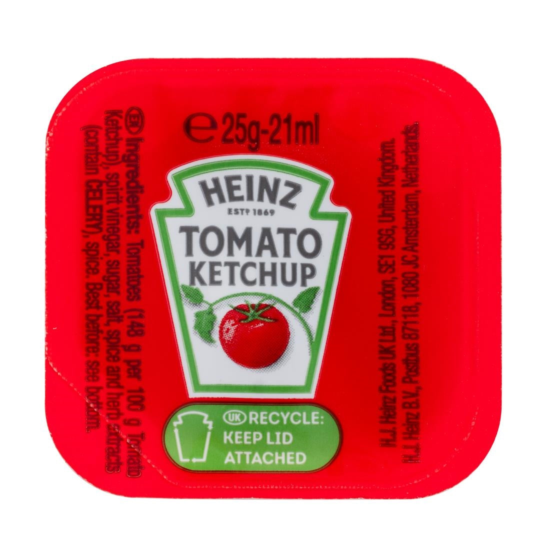 Heinz Tomato Ketchup Dip Pots 25ml (100 Pack)