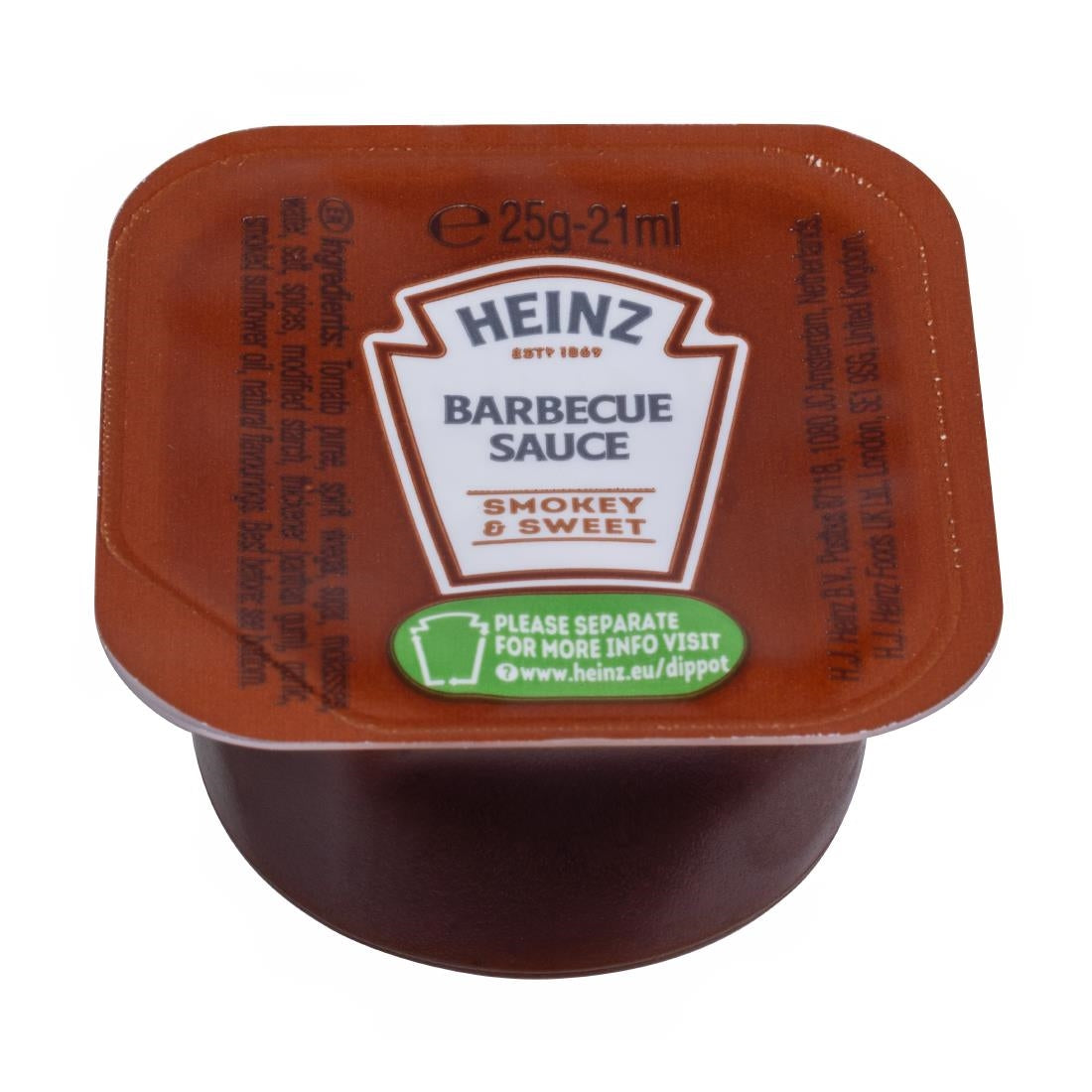 Heinz Classic Barbecue Sauce Dip Pots 25ml (100 Pack)