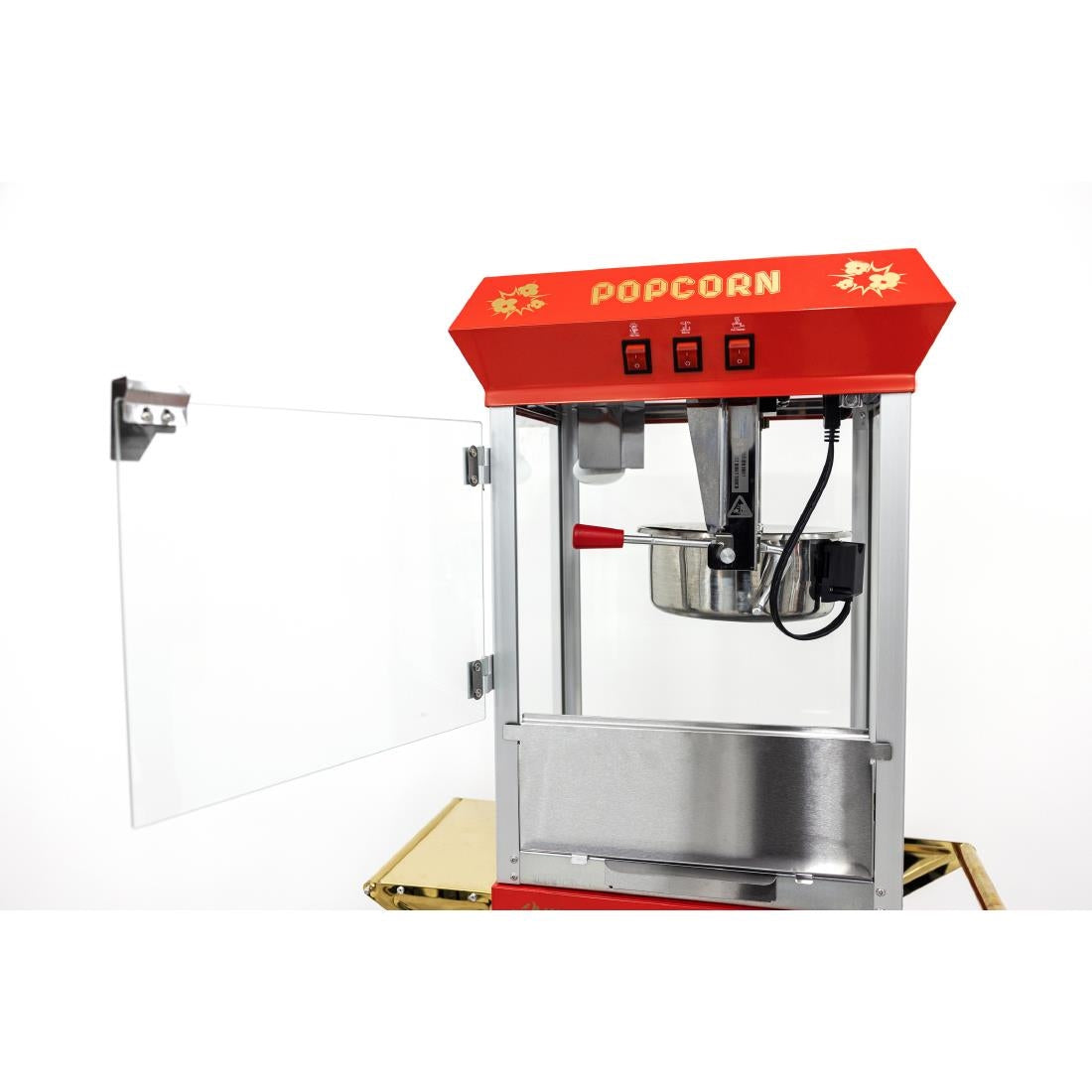 A1 Equipment 8oz Popcorn Machine with Cart Red