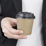 Fiesta Recyclable Hot Cups Single Wall Kraft 6oz (1000 Pack)