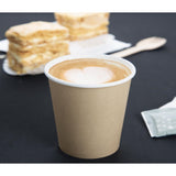 Fiesta Recyclable Hot Cups Single Wall Kraft 6oz (50 Pack)