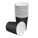Fiesta Recyclable Hot Cups Single Wall Black 6oz (50 Pack)