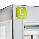 Cossiga Tower BTG Freestanding Multideck Display Fridge Sliding Front & Rear Doors 600mm