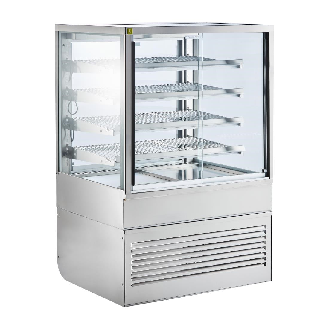 Cossiga Heated Freestanding Multideck Display Sliding Front & Rear Doors 900mm