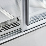 Cossiga Heated Freestanding Multideck Display Sliding Front & Rear Doors 900mm
