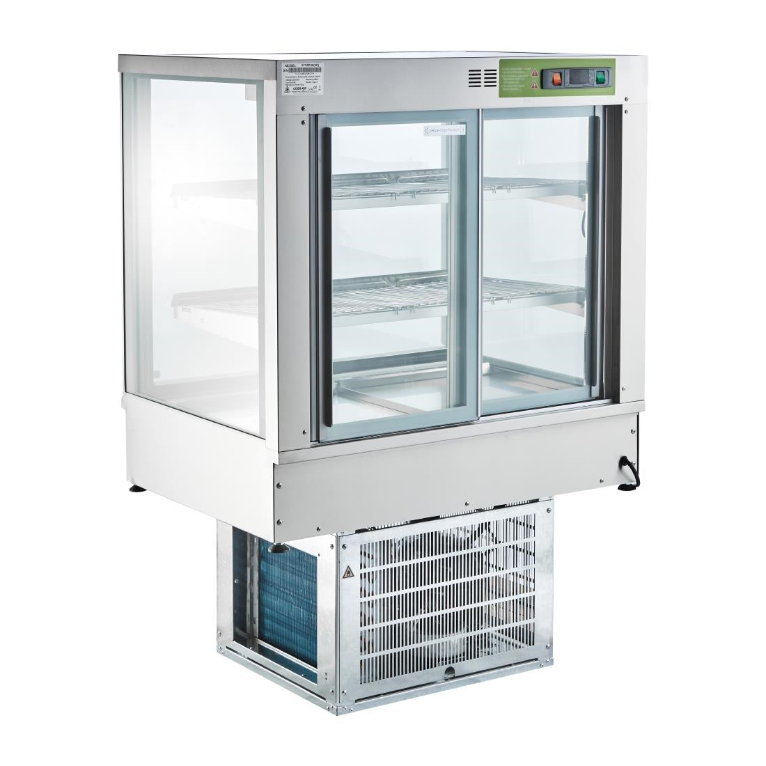 Cossiga Tower STG Refrigerated Drop-in Display w/Solid Front Glass & Rear Sliding Doors 600mm