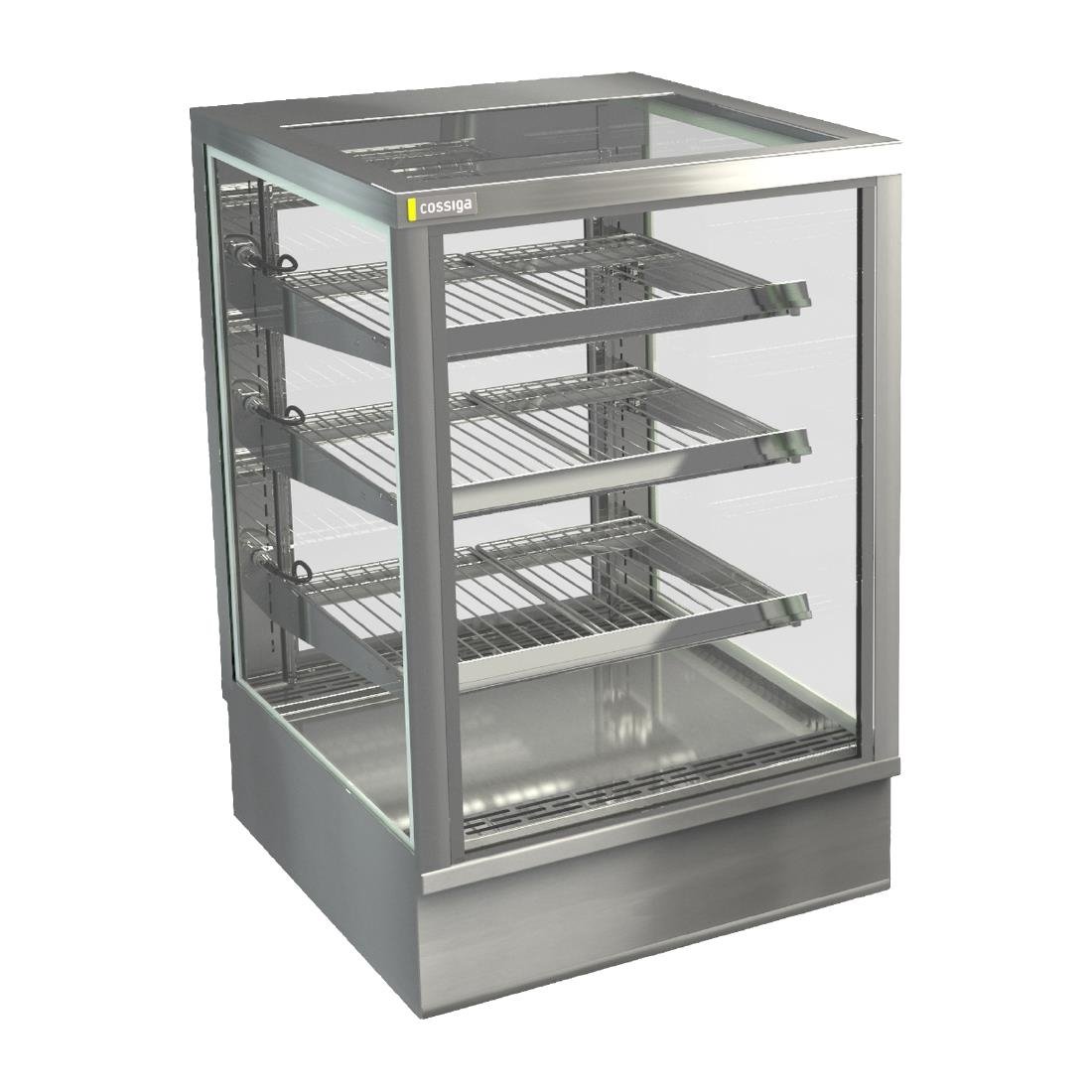 Cossiga Tower STG Heated Drop-in Display w/Solid Front Glass & Rear Sliding Doors 600mm