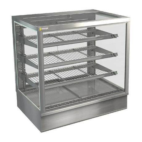 Cossiga Tower STG Heated Drop-in Display w/Solid Front Glass & Rear Sliding Doors 900mm