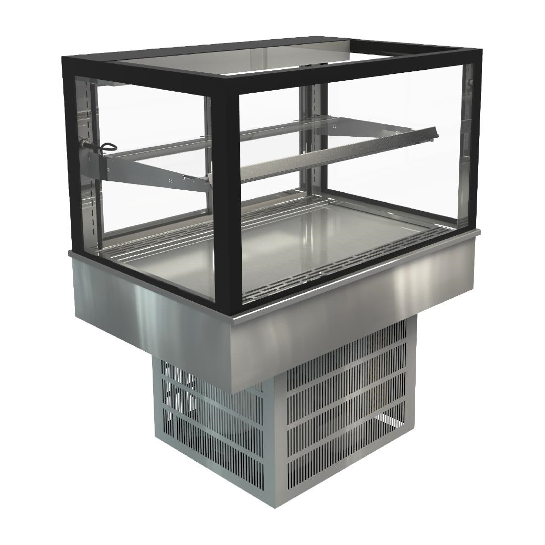 Cossiga Tower GOG Refrigerated Frameless Glass Countertop Display 900mm