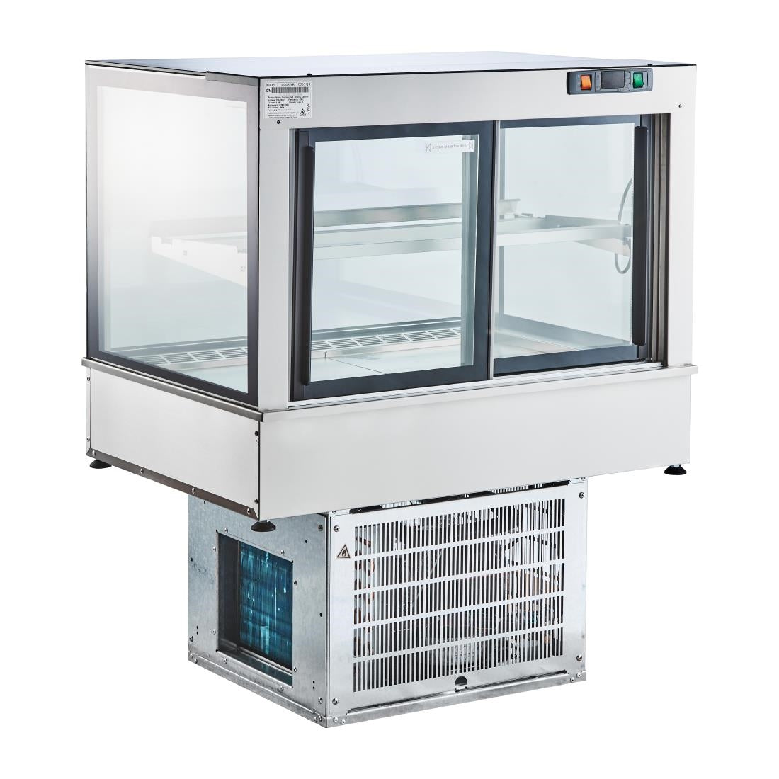 Cossiga Tower GOG Refrigerated Frameless Glass Countertop Display 900mm