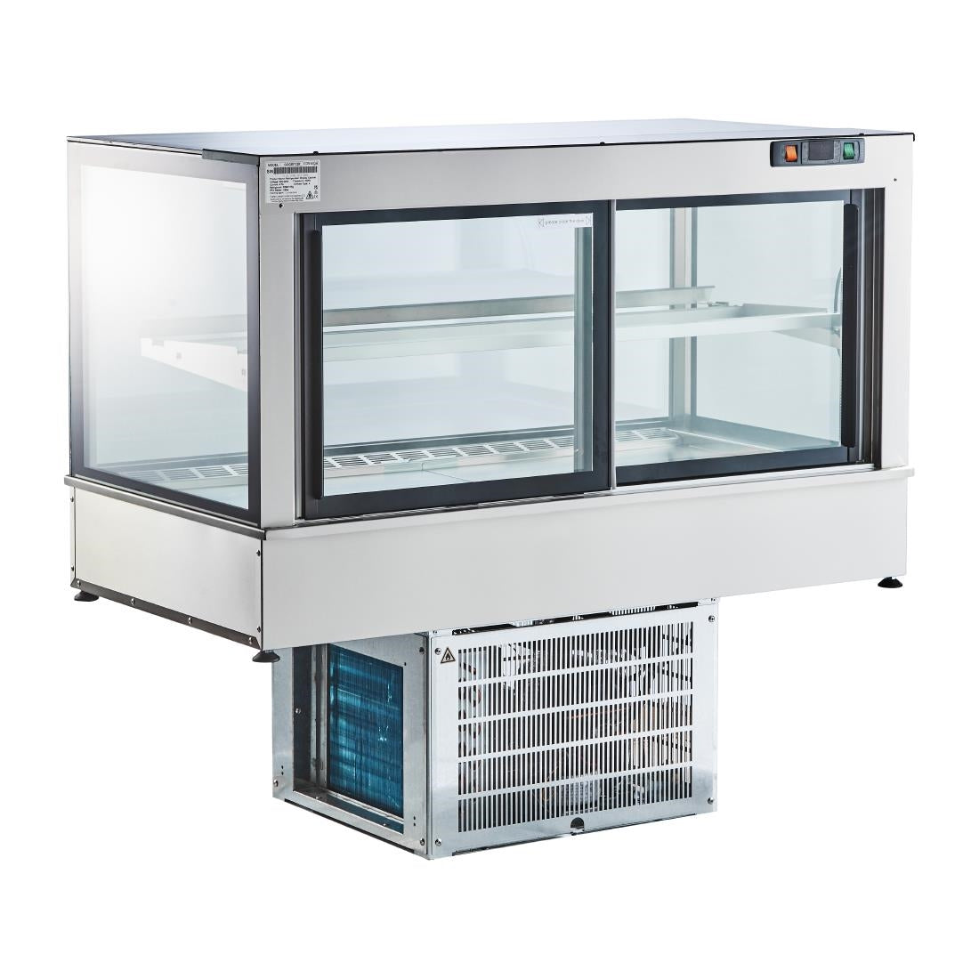 Cossiga Tower GOG Refrigerated Frameless Glass Countertop Display 1200mm