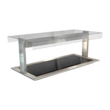 Cossiga Linear Series Drop-in Ceramic Glass HotPlates Flat Top Sneeze Guard 1485mm