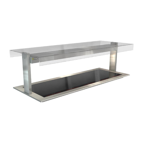 Cossiga Linear Series Drop-in Ceramic Glass HotPlates Flat Top Sneeze Guard 1825mm