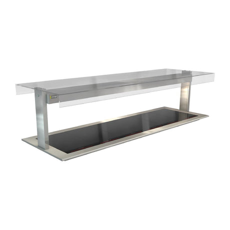 Cossiga Linear Series Drop-in Ceramic Glass HotPlates Flat Top Sneeze Guard 2165mm