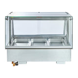 Cossiga Linear Series Drop-in Bain Marie 3x1/1GN w/Square Glass Assisted Service 1145mm