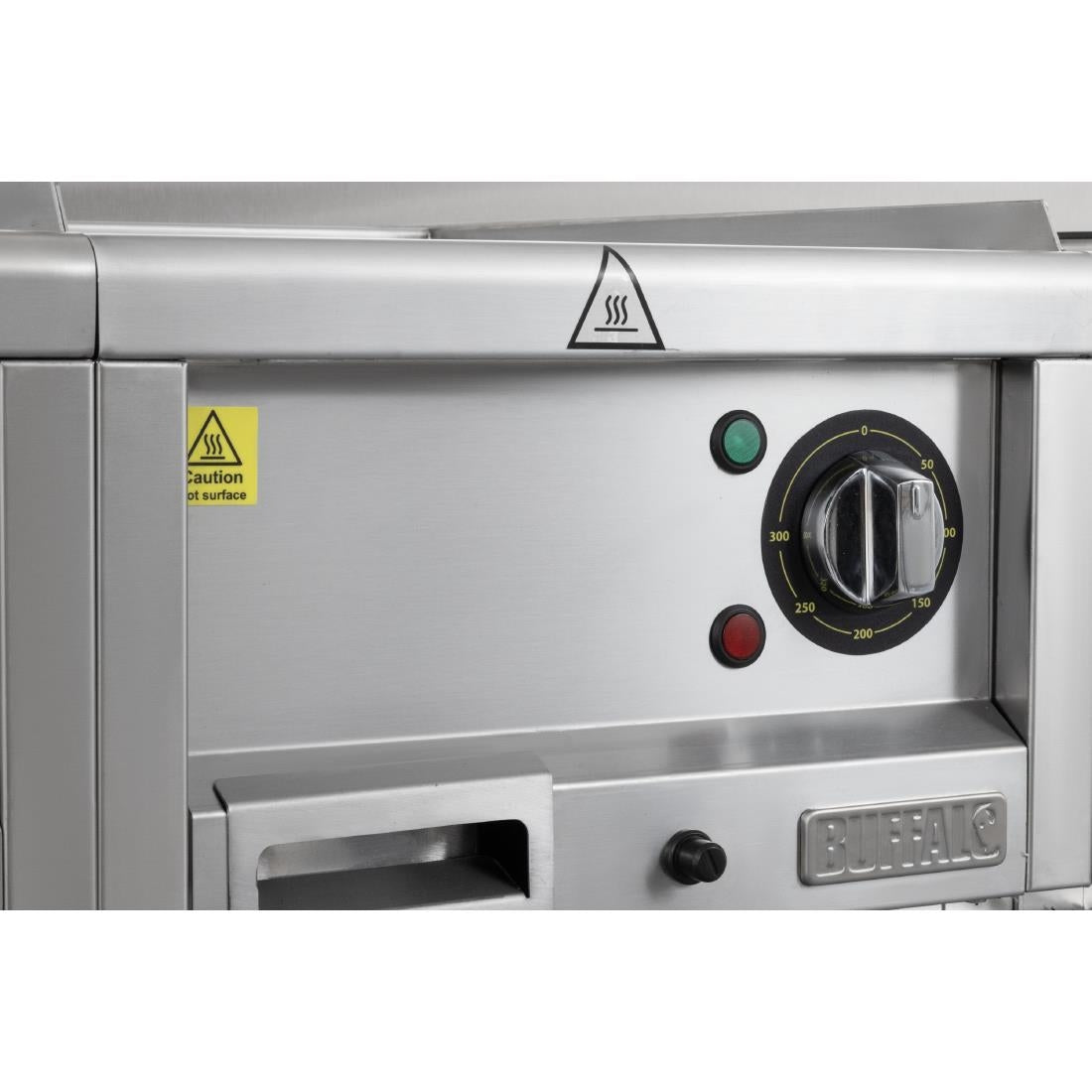 Buffalo 600 Series 2.9kW Ribbed Electric Griddle 400mm