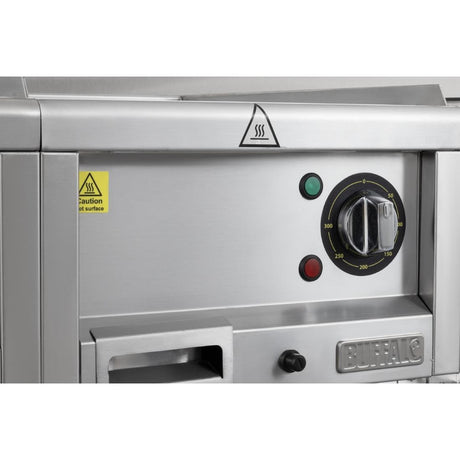 Buffalo 600 Series 2.9kW Ribbed Electric Griddle 400mm