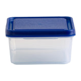 Wham Studio Rectangle Food Box Clear/Blue 1Ltr