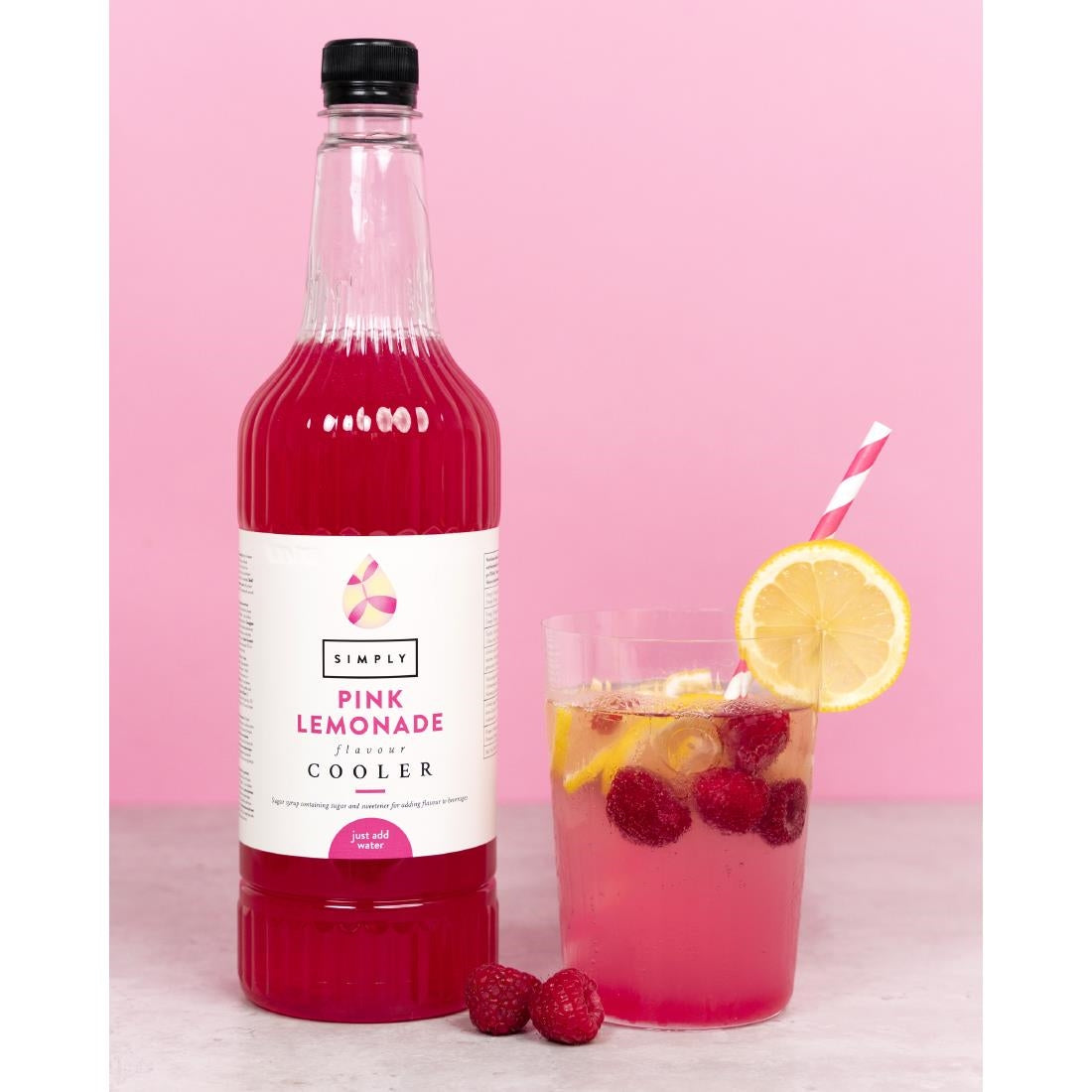 Simply Pink Lemonade Cooler Syrup 1Ltr