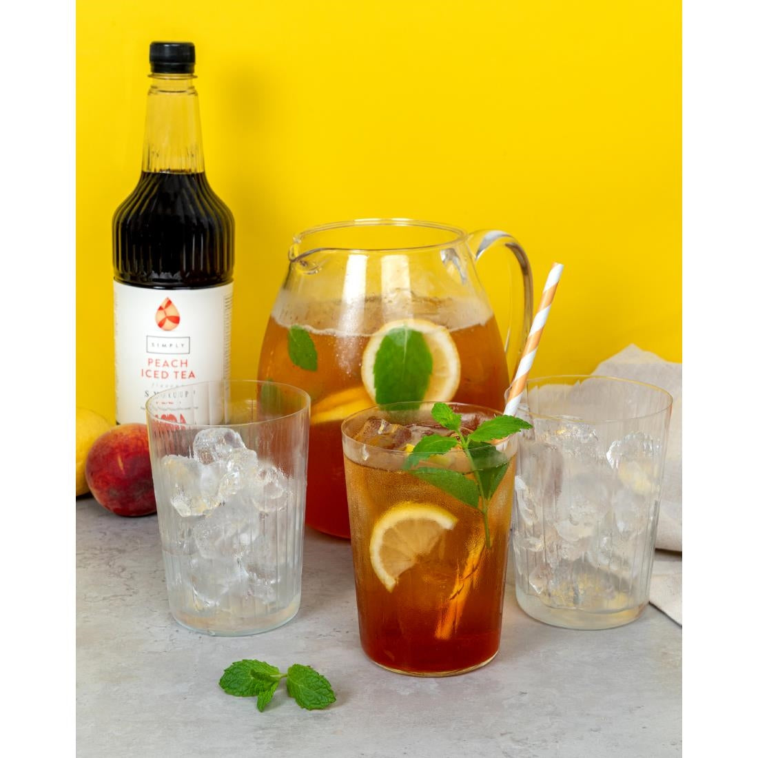 Simply Peach Iced Tea Syrup 1Ltr