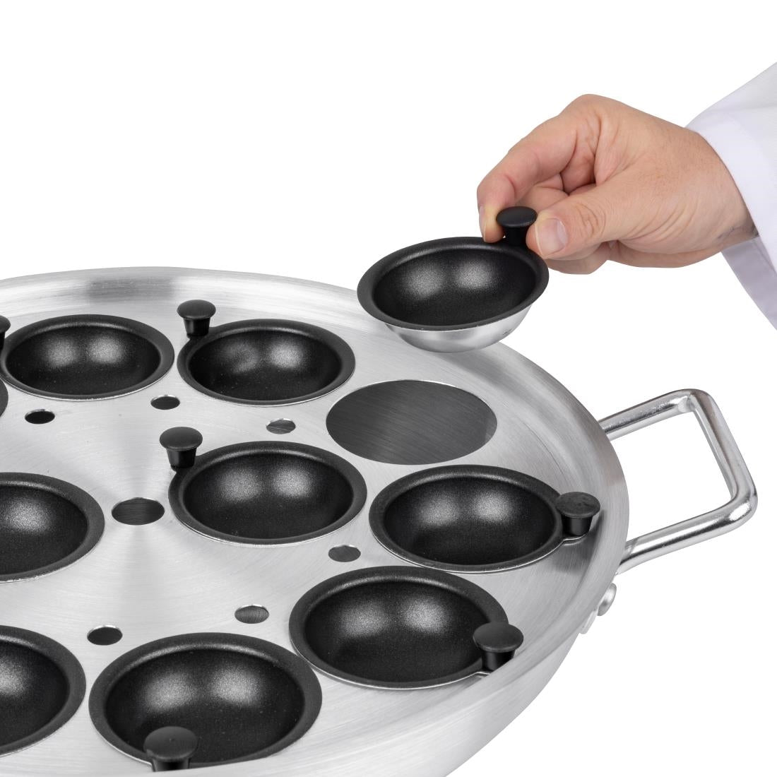 Vogue Aluminium Egg Poacher 35cm