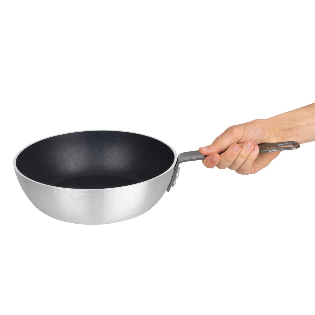 Vogue Aluminium Non-stick Teflon Platinum Plus Sauté Pan 24cm
