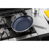 Vogue Aluminium Non-Stick Teflon Platinum Plus Oval Frying Pan 36cm