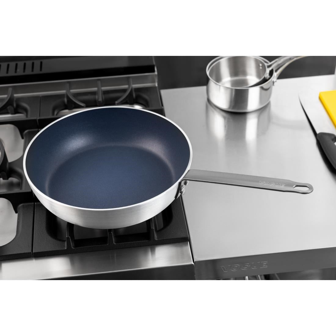 Vogue Aluminium Non-stick Teflon Platinum Plus Sauté Pan 319mm
