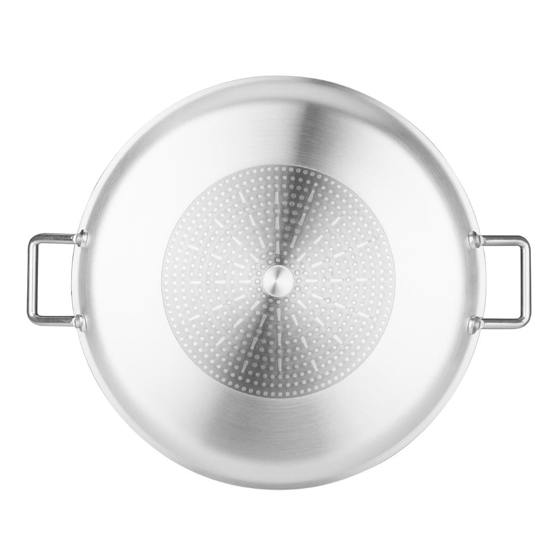 Vogue Aluminium Non-stick Teflon Platinum Plus Paella Pan 35cm