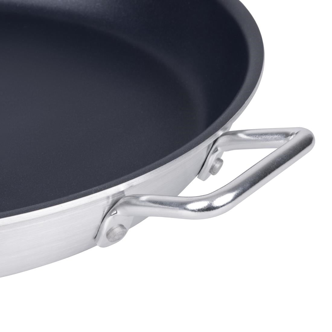Vogue Aluminium Non-stick Teflon Platinum Plus Paella Pan 45cm