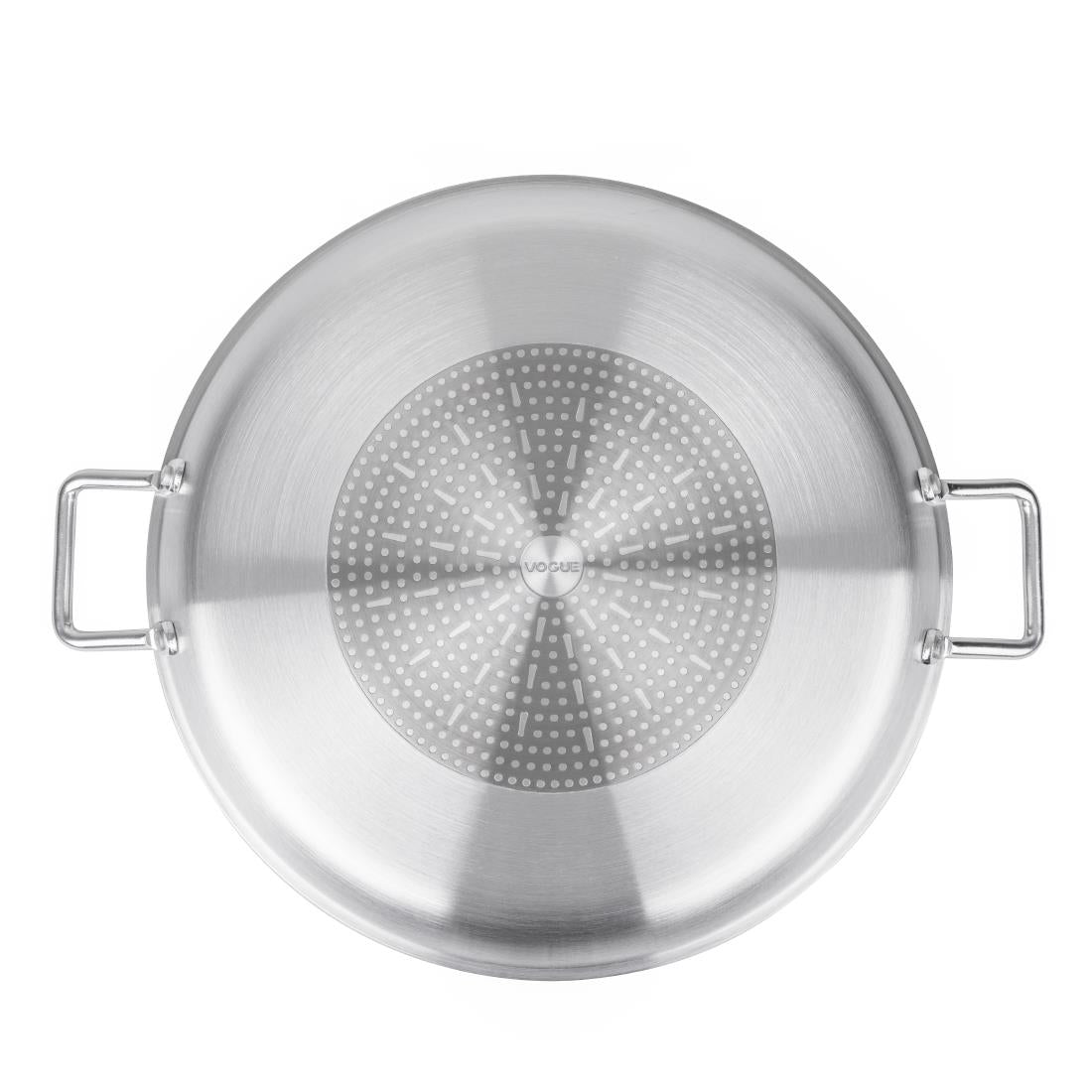 Vogue Aluminium Non-stick Teflon Platinum Plus Paella Pan 45cm
