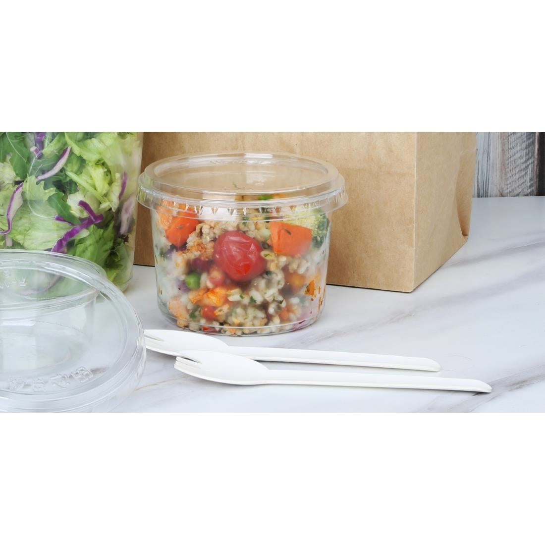 Fiesta Recyclable rPET Deli Cups 340ml/12oz (300 Pack)