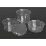 Fiesta Recyclable rPET Flat Lids for Deli Cups 8/12/16oz (300 Pack)