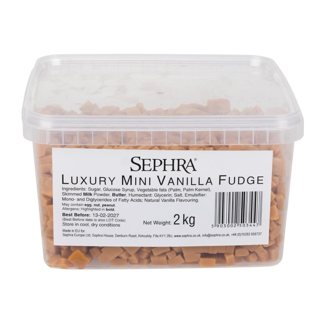 Sephra Mini Vanilla Fudge Pieces 2kg