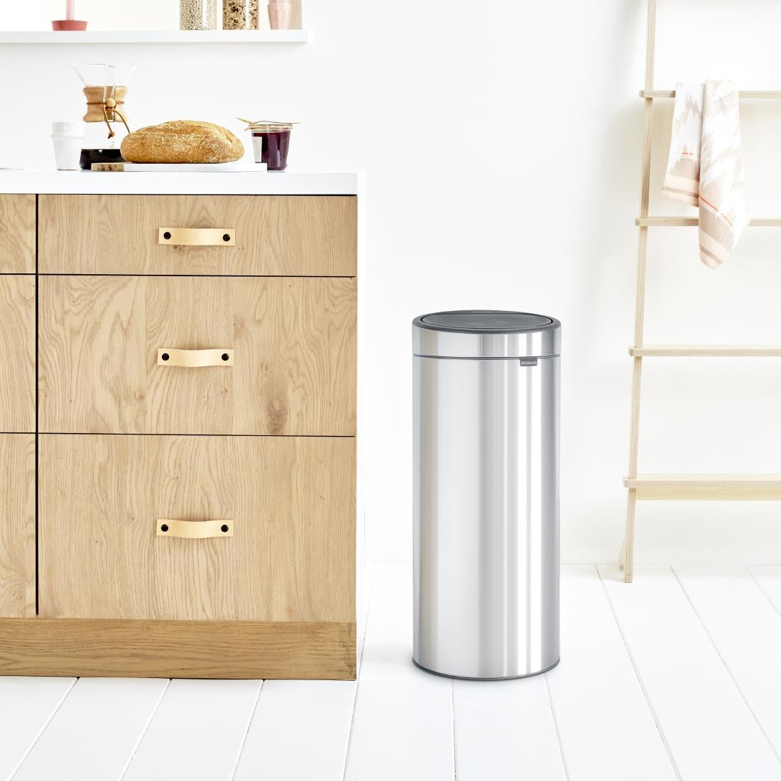 Brabantia Touch Bin Matt Steel 30Ltr