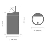 Brabantia Touch Bin Matt Black 60Ltr