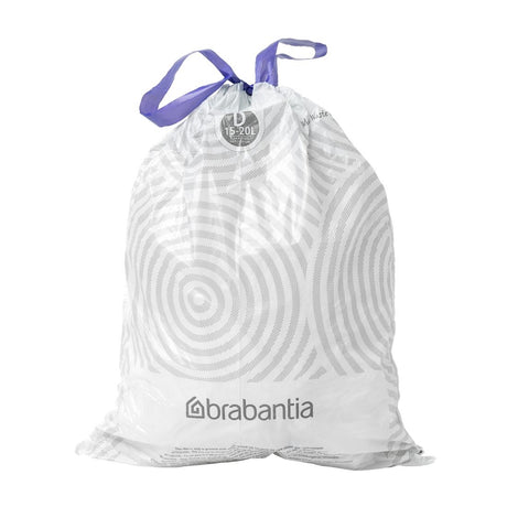 Brabantia PerfectFit Bin Bags, Code D, 15-20Ltr (40 Pack)