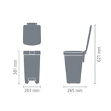 Brabantia Pedal Bin Dark Grey 10Ltr