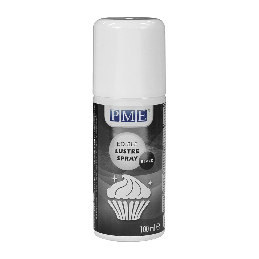 PME Edible Lustre Spray 100ml - Black
