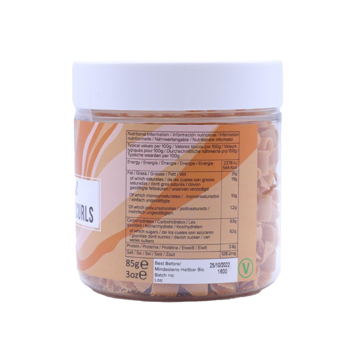 PME Chocolate Curls Caramel 85g
