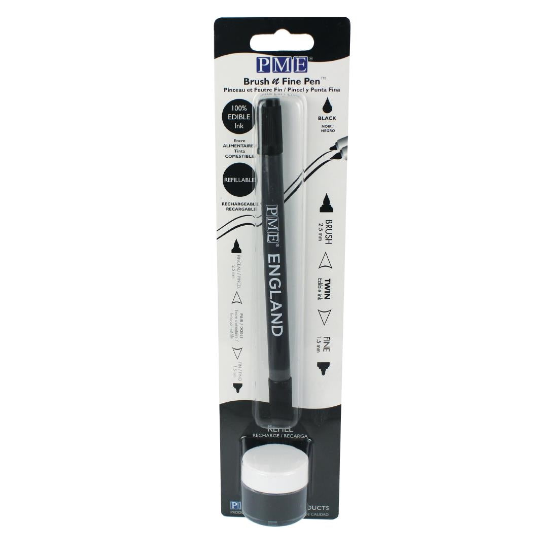 PME Brush & Fine Pen - Black