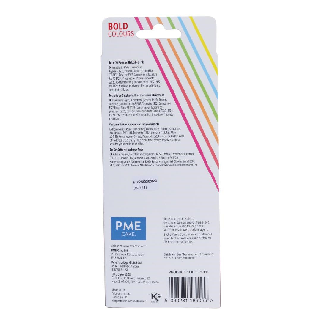 PME Brush & Fine Pen Set - Bold (6 Pack)