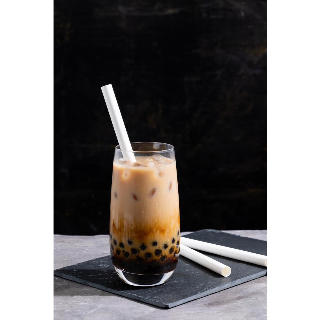 Fiesta Compostable Bubble Tea Straw White 210mm (150 Pack)