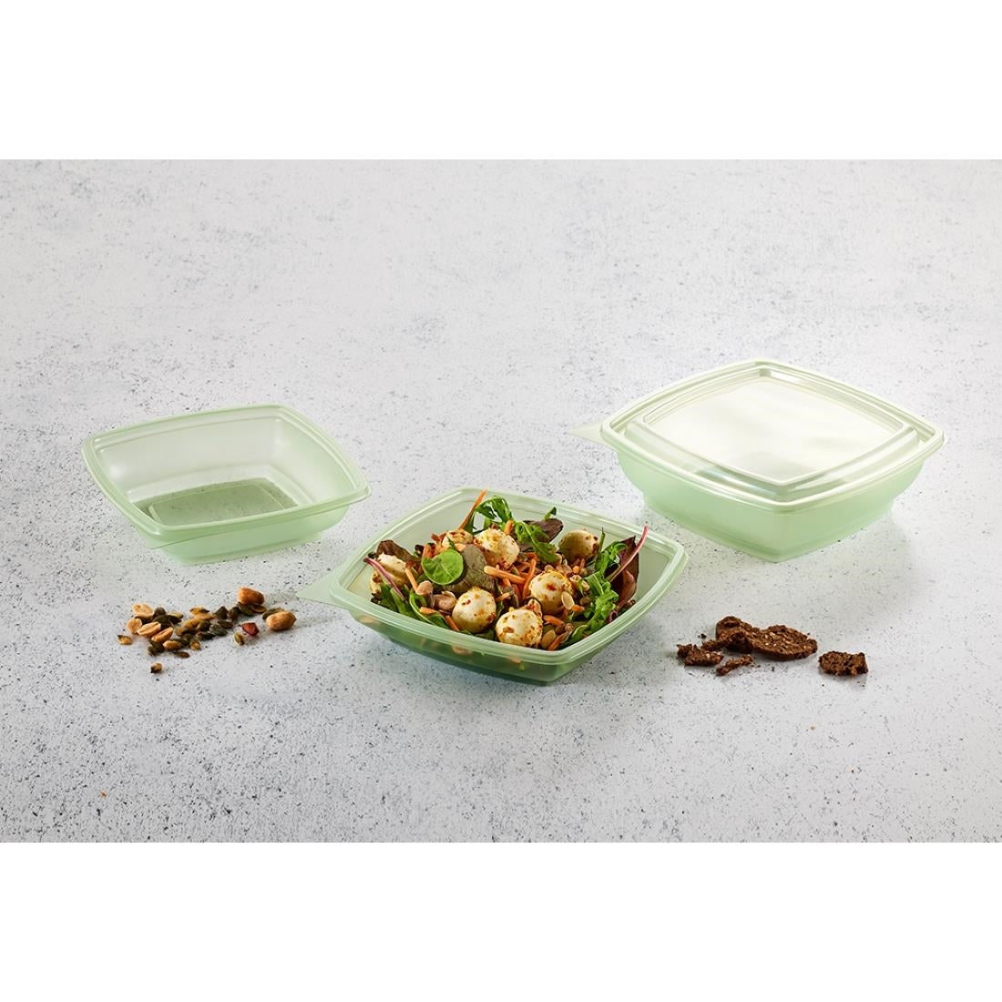 Plaza Evolve Square Takeaway Food Bowls 375ml (600 Pack)