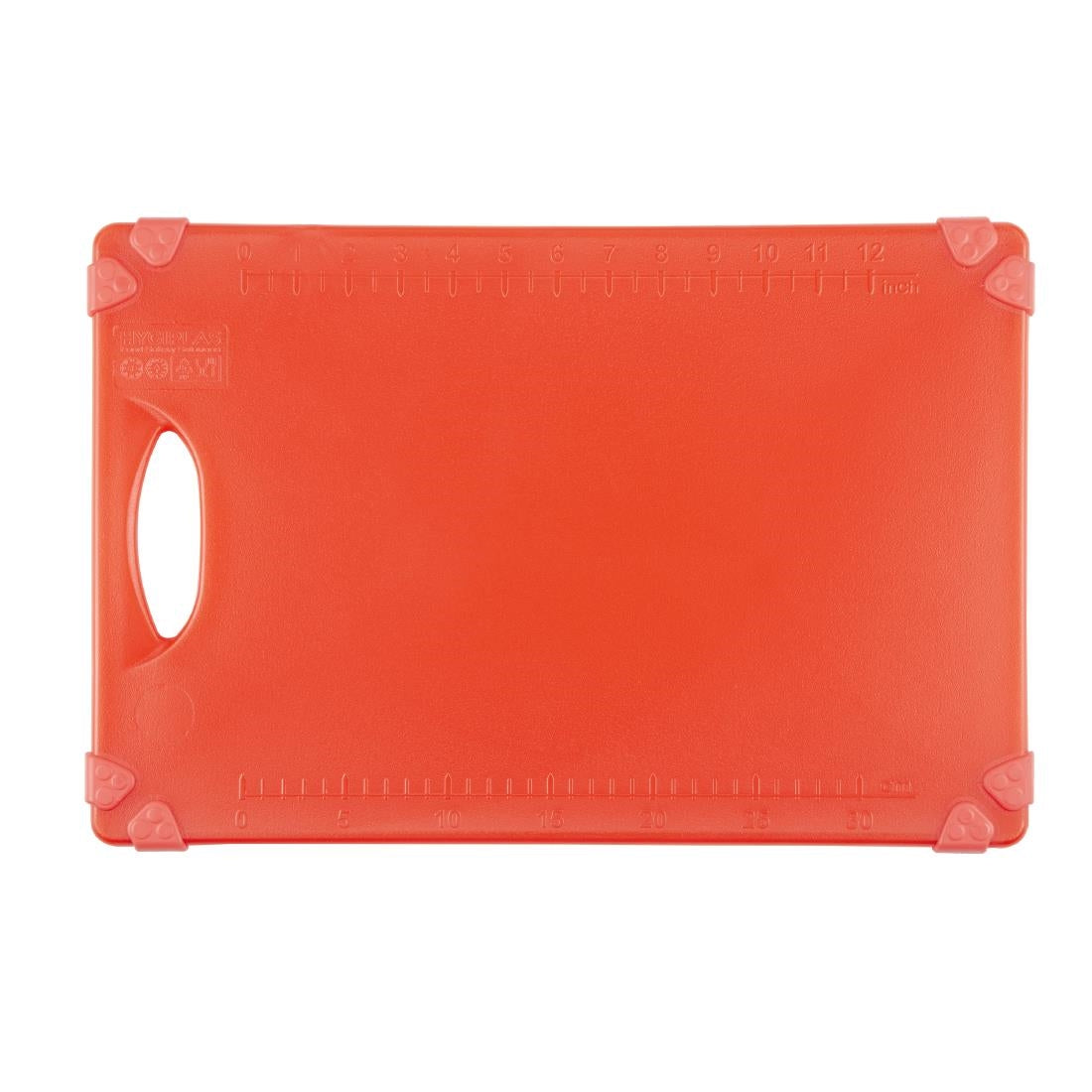Hygiplas Commercial Grip Chopping Board Red 458x306mm