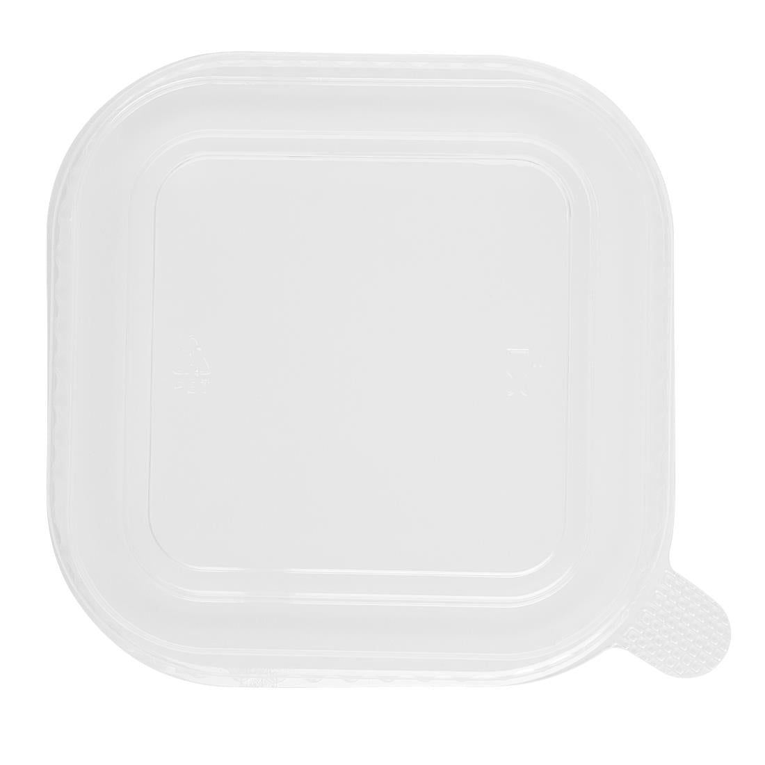 Fiesta Recyclable PET lid for Square Container Bases (300 Pack)