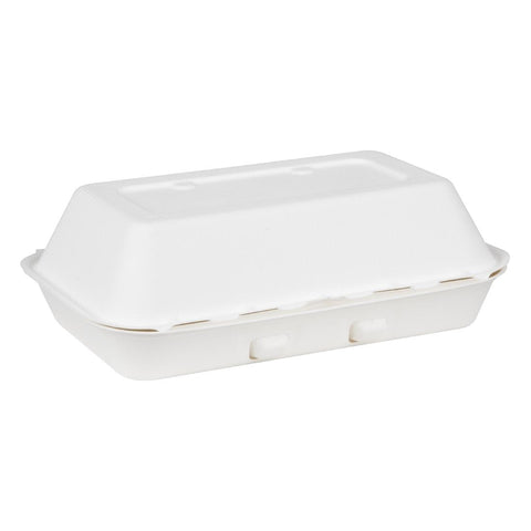 Fiesta Compostable Bagasse Food Containers 9x6" (Pack of 200)