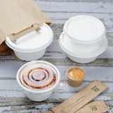 Fiesta Compostable Bagasse Bowl Base 750ml (50 Pack)