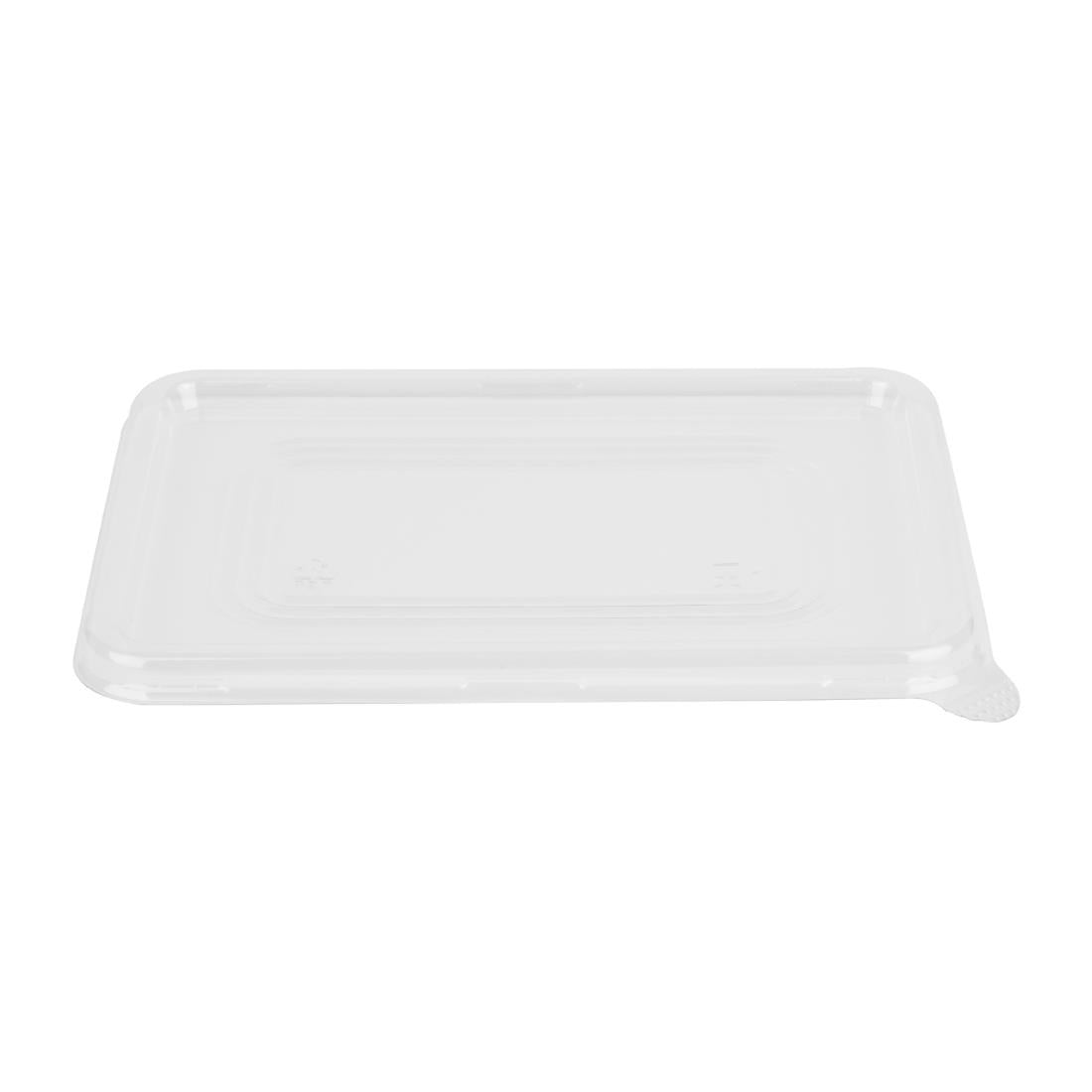 Fiesta Recyclable PET Lids for Bagasse Container Bases (100 Pack)