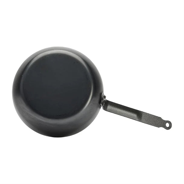De Buyer Blue Carbon Steel Deep Round Pan 24cm